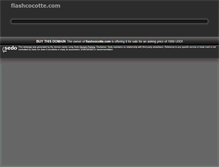 Tablet Screenshot of flashcocotte.com